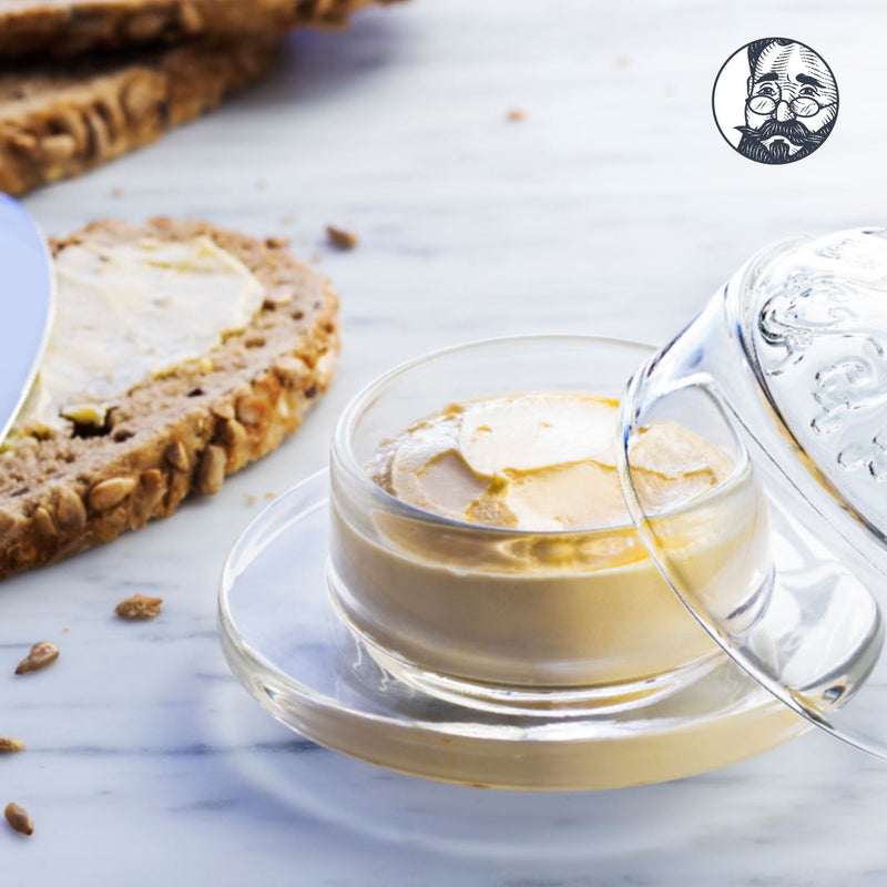 Set Versailles Glass Butter cup + bell - La Rochère