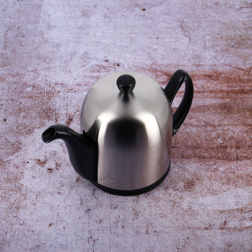 Degrenne Tea pot brushed Lid Black SALAM topshot