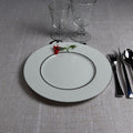 6 Round dinner plates 28 cm with rim