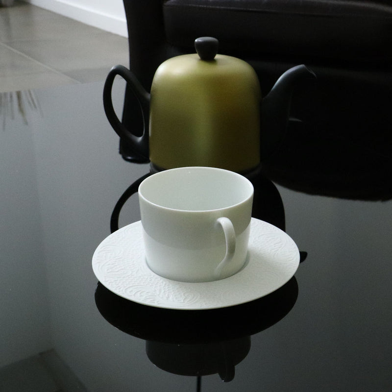 6 tea cups 25cl white porcelain - Degrenne