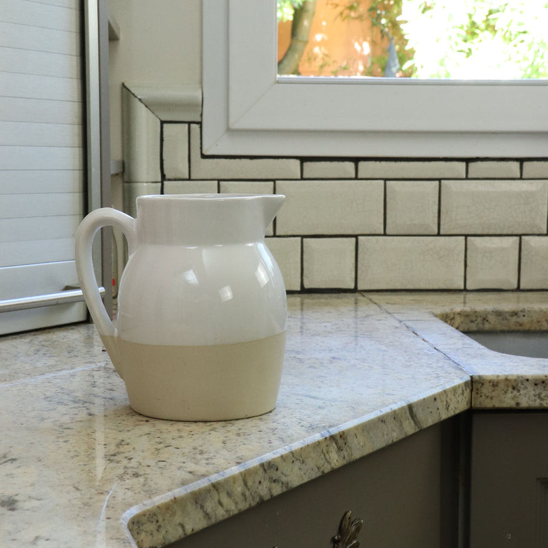 Water jug 1L white porcelain - Degrenne