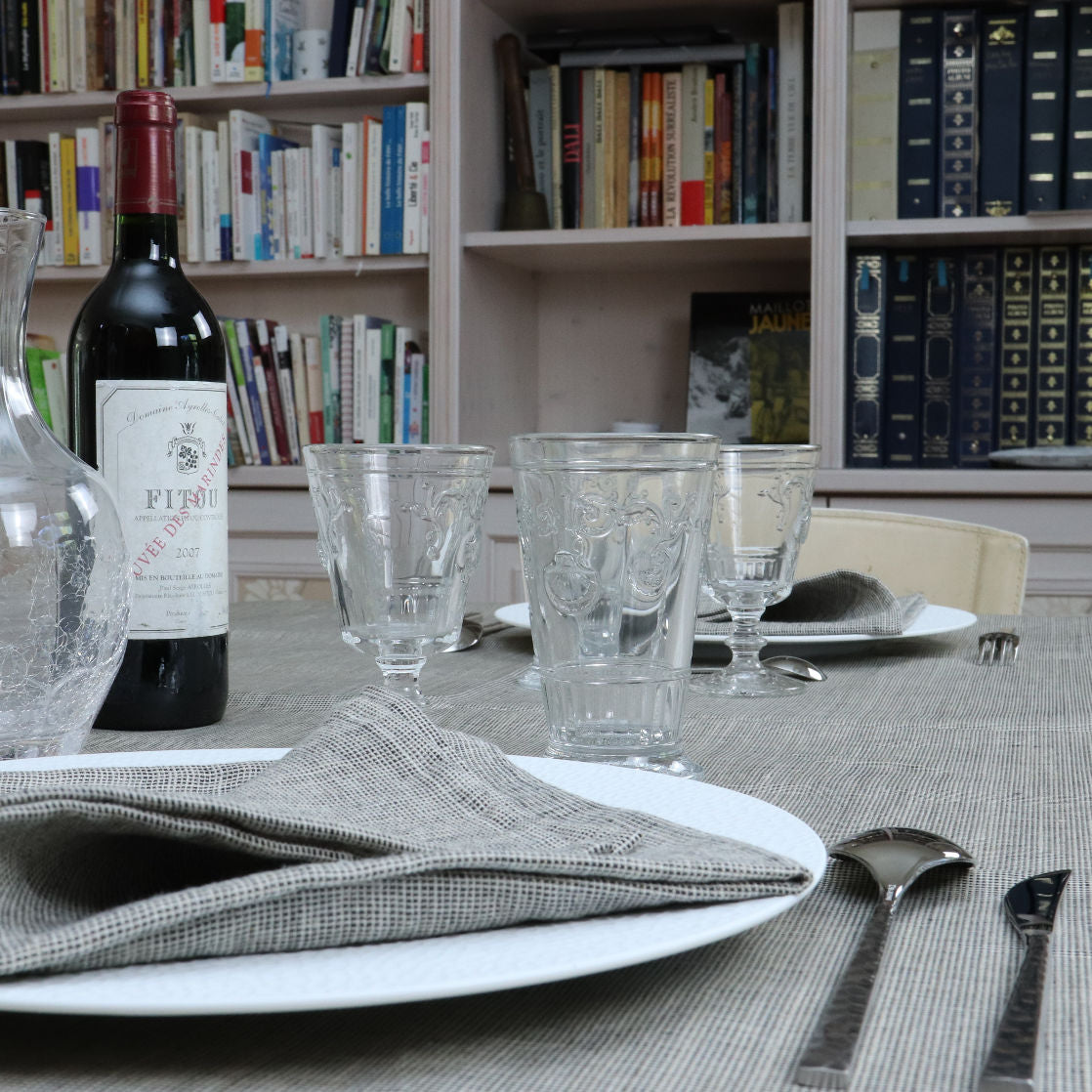 Coated Tablecloth MODENA – 92% Linen, 8% Acrylic | CHARVET Editions