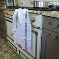 Tea Towels BON APPETIT Black 100% linen